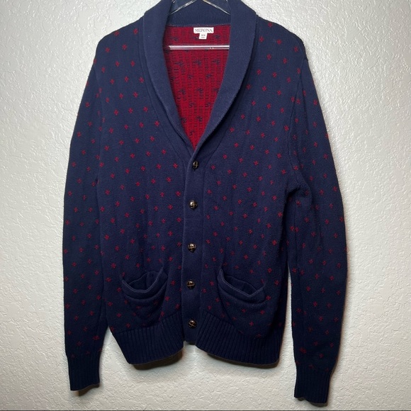Men’s Merona Button Down Navy Cardigan Sweater - Picture 9 of 10